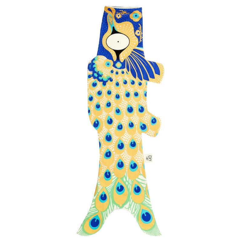 Koinobori Pfauenmotiv - 70 cm