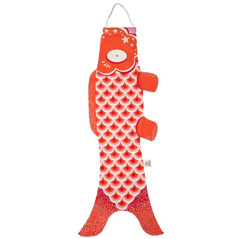 Koinobori Traditionell Rot - 70 cm