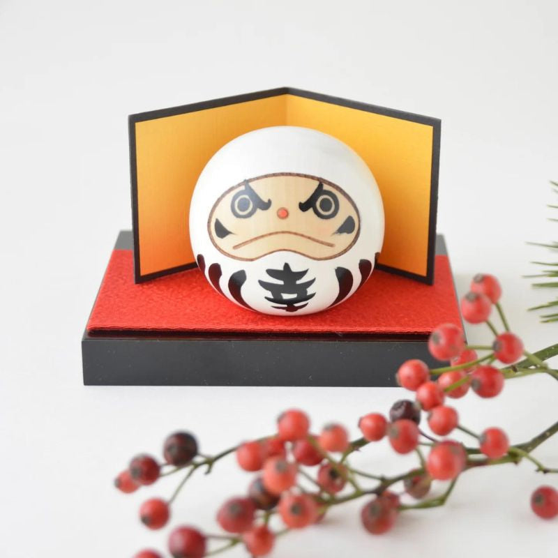 Kokeshi Daruma - Weiß