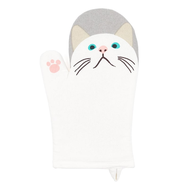 Küchenhandschuh Katze Weiß