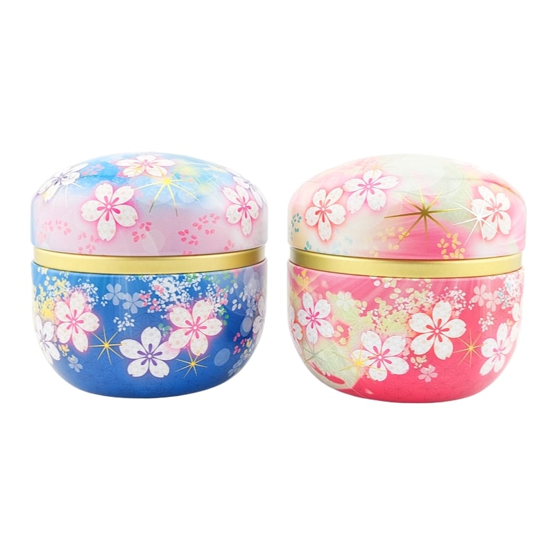 Lot 2 Teedosen Metall Blume