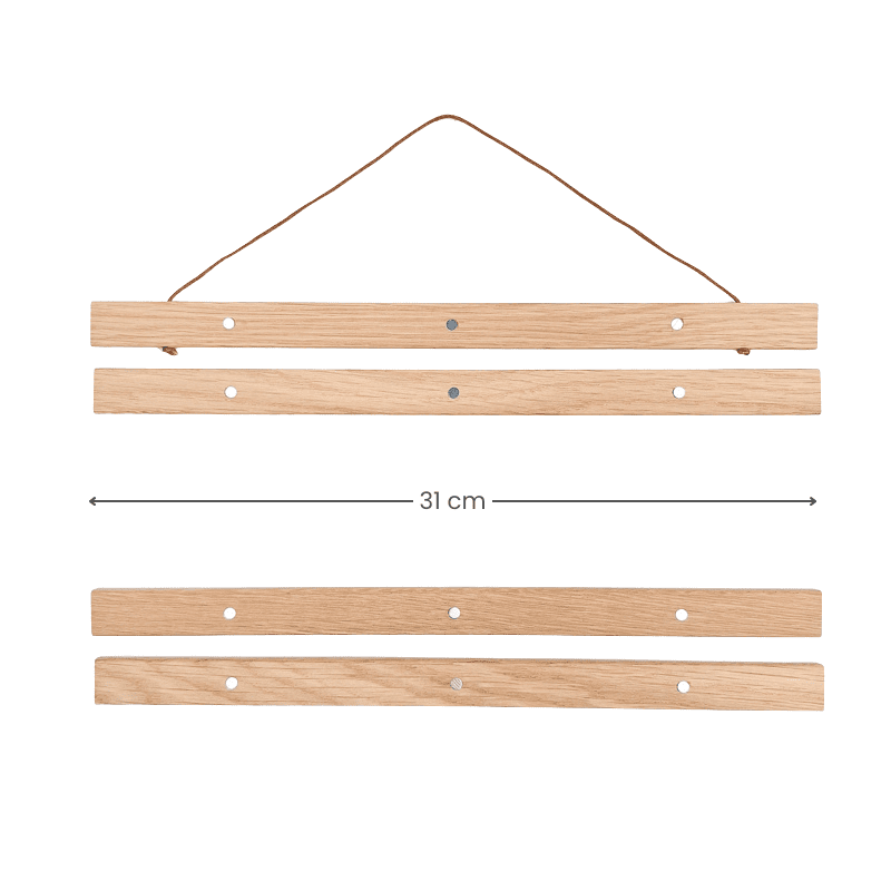 Magnetischer Holz-Posterhalter – A3 Hochformat
