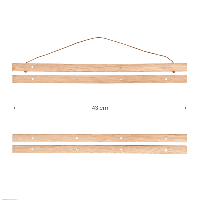 Magnetischer Holz-Posterhalter – A3 Querformat