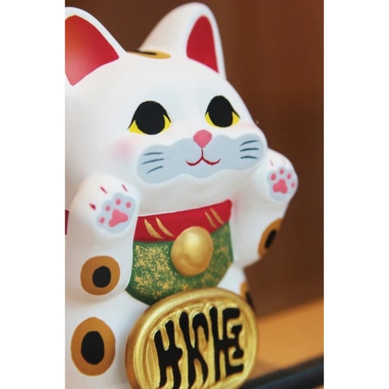 Maneki Neko Katze - Weiß