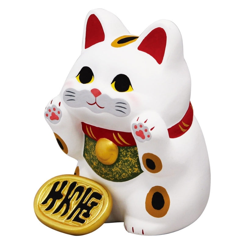 Maneki Neko Katze - Weiß