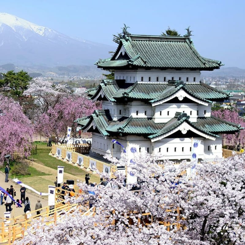 Japanisches Miniaturmodell - Schloss Hirosaki