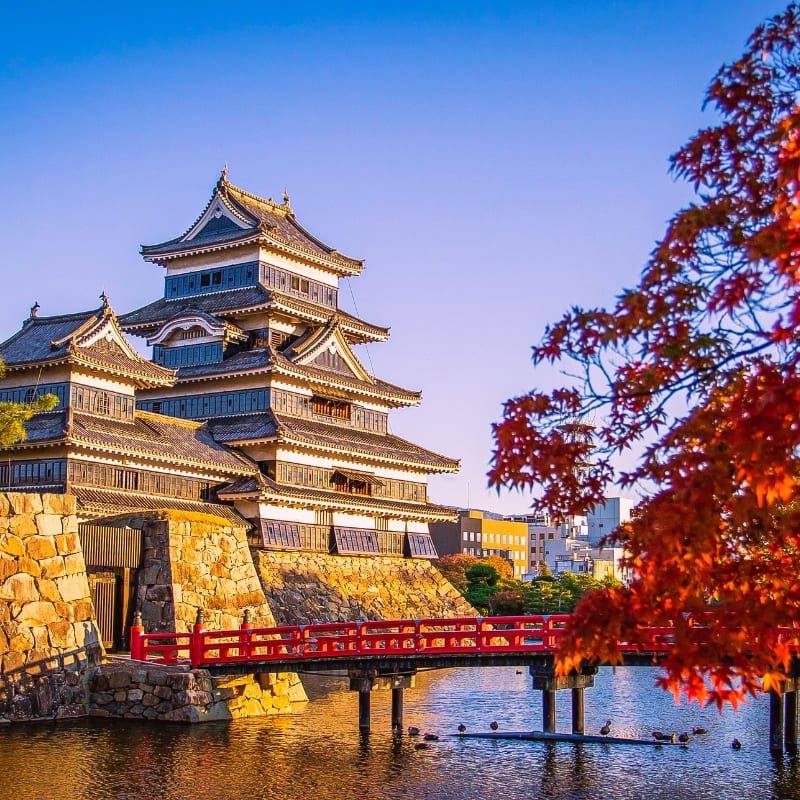 Japanisches Miniaturmodell - Schloss Matsumoto