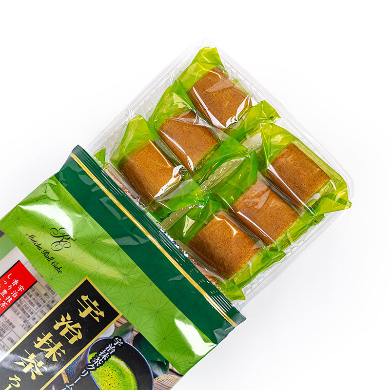 Mini Biskuitrollen – Uji Matcha