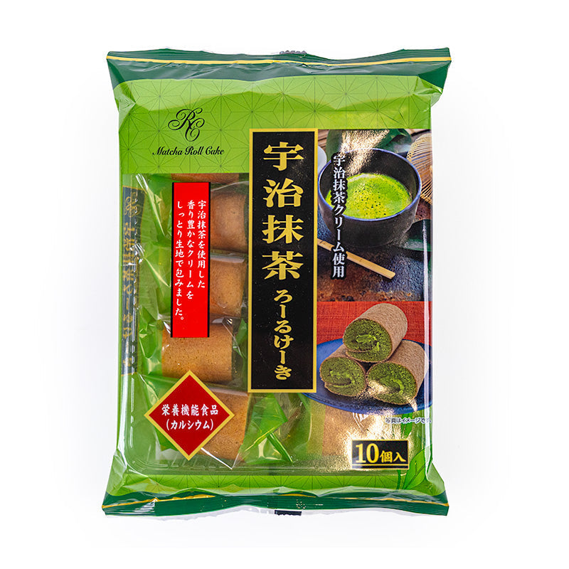 Mini Biskuitrollen – Uji Matcha