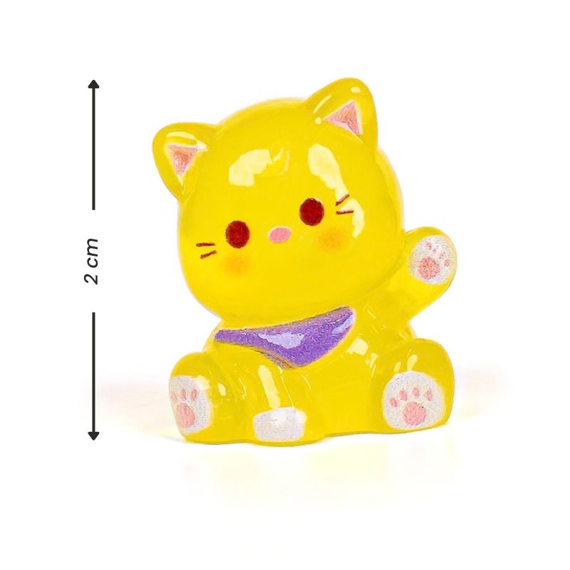 Mini Figur - Bunte Leuchtkatze