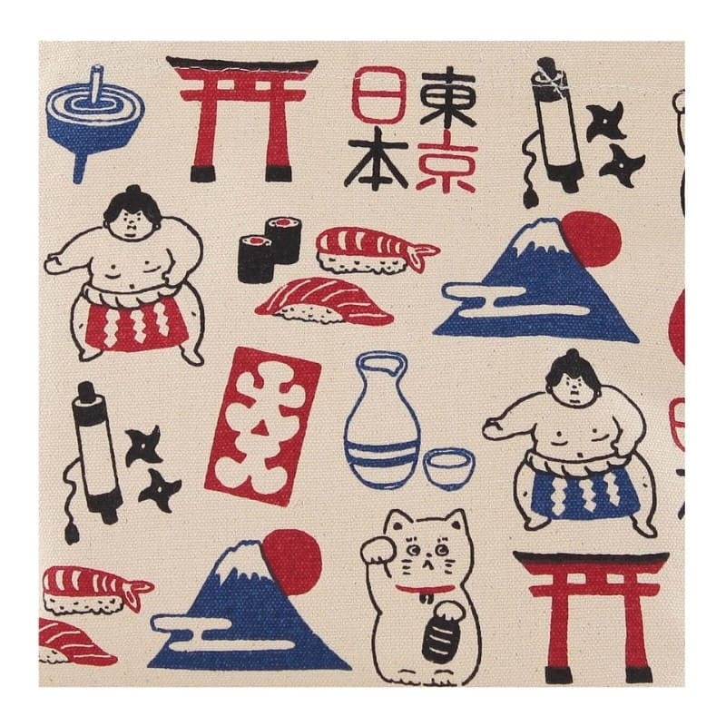 Mini Tote Bag - Japanische Symbole
