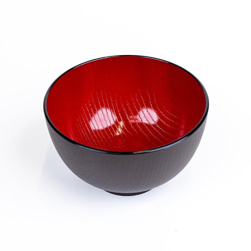 Miso-Suppenschüssel in Holzoptik