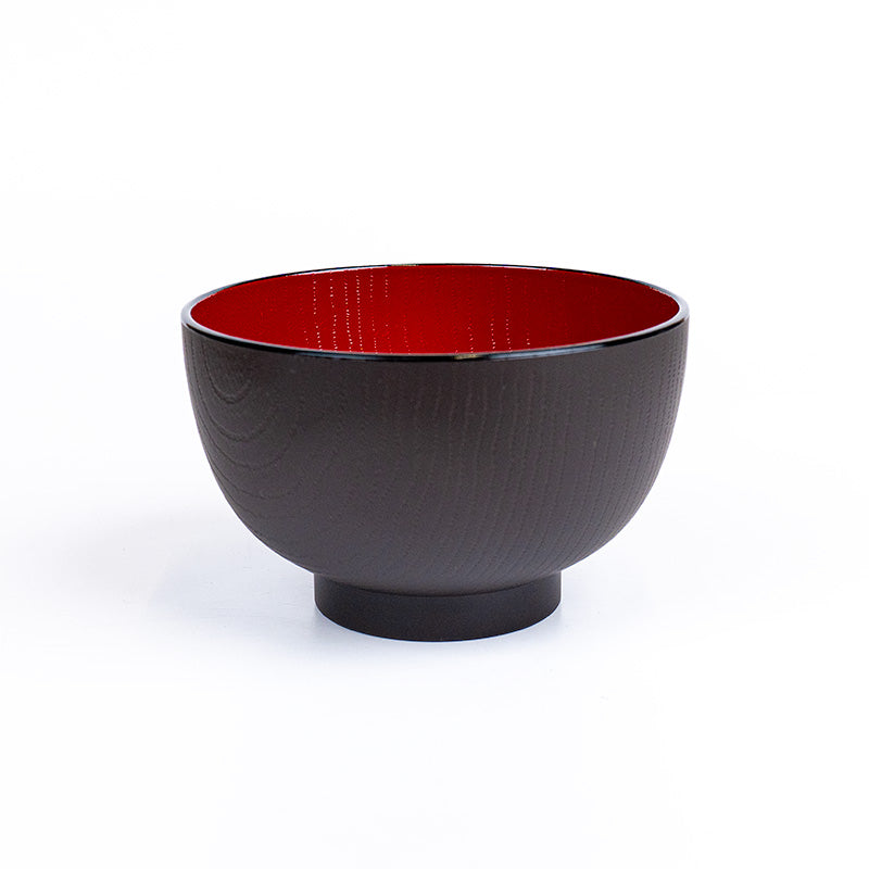 Miso-Suppenschüssel in Holzoptik