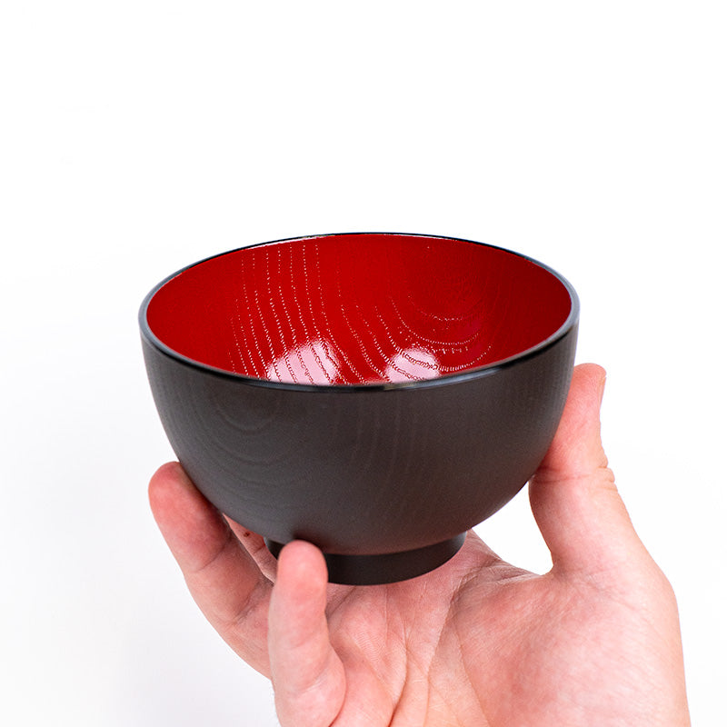 Miso-Suppenschüssel in Holzoptik