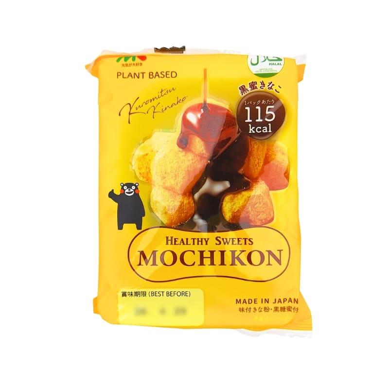 Mochikon Konjak-Kaubonbon Schwarzer Zucker & Kinako