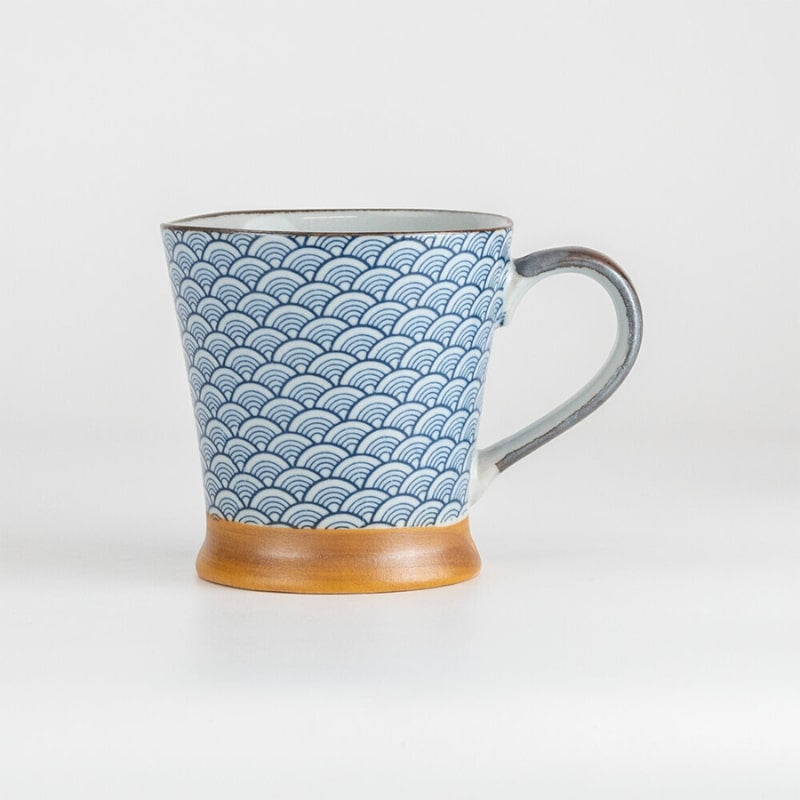 Tasse Japanisches Muster Blau