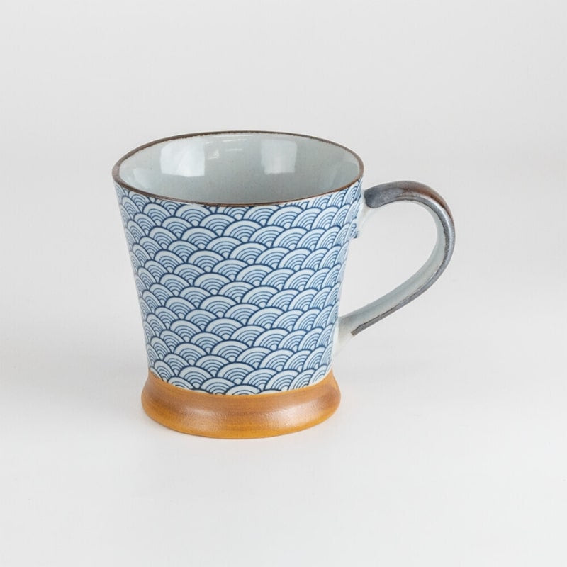 Tasse Japanisches Muster Blau