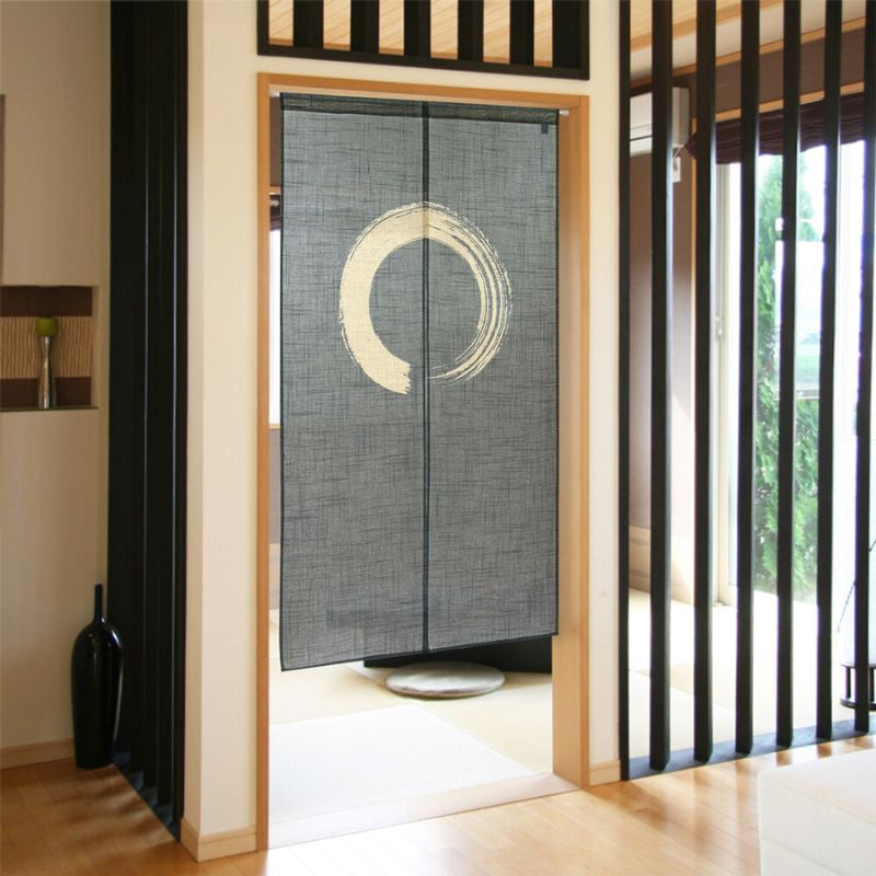 Noren Vorhang Enso Blau 85 x 150 cm