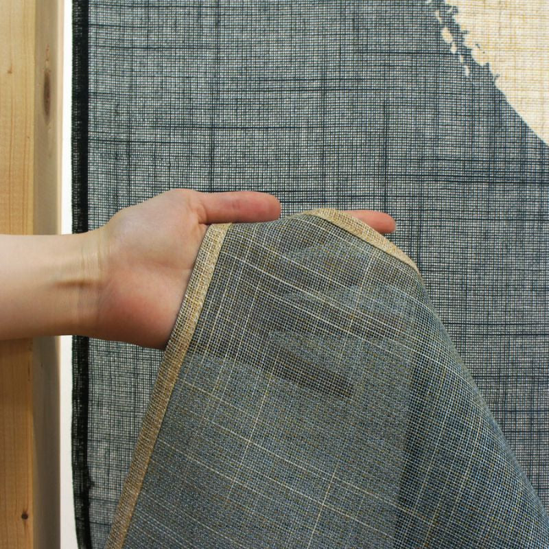 Noren Vorhang Enso Blau 85 x 150 cm
