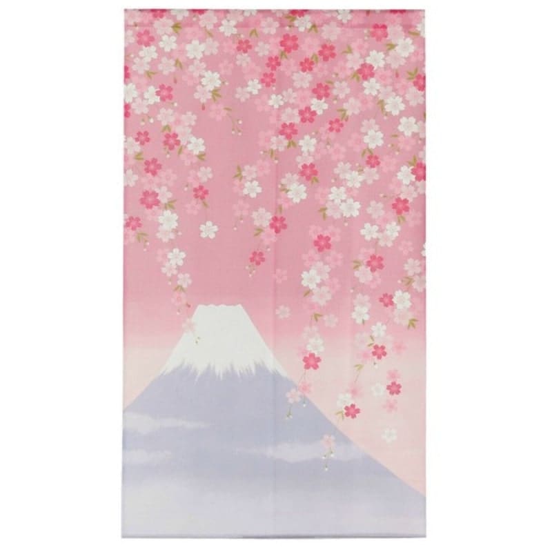 Noren Vorhang - Fuji Sakura 85 x 150 cm