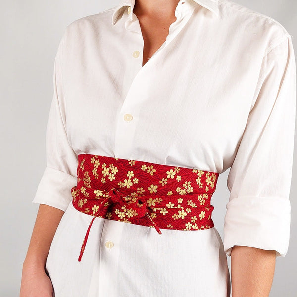 Obi Gürtel Rot - Sakura