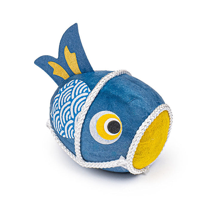 Okiagari Glücksbringer - Blauer Koi