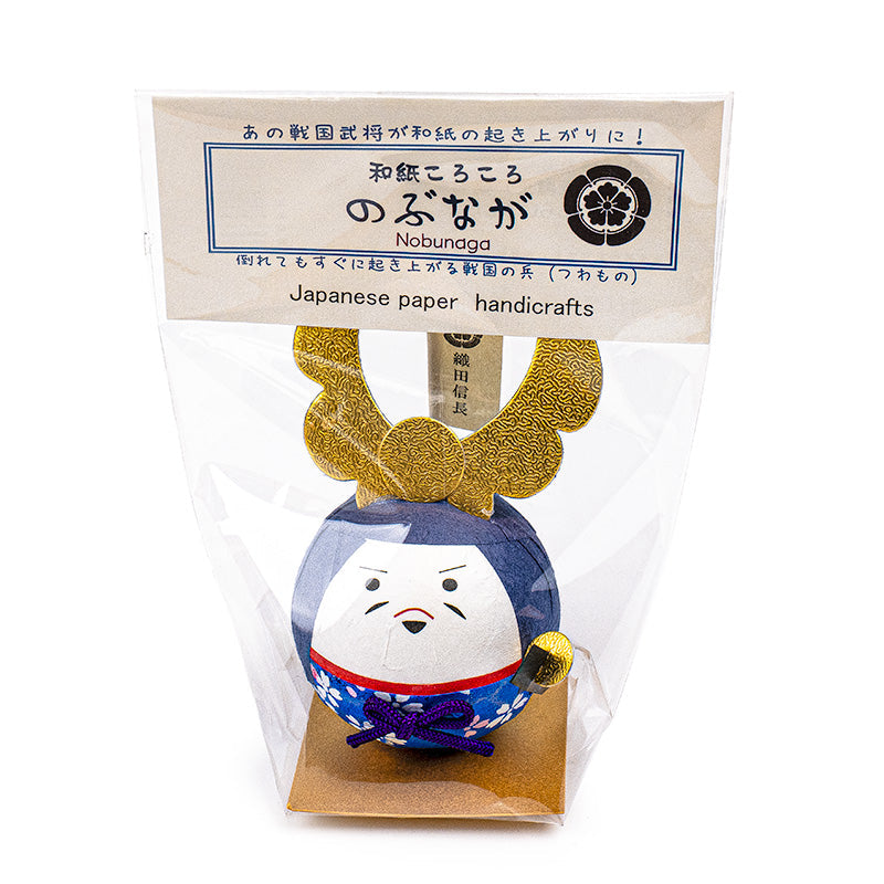 Okiagari Washi Papierfigur - Oda Nobunaga