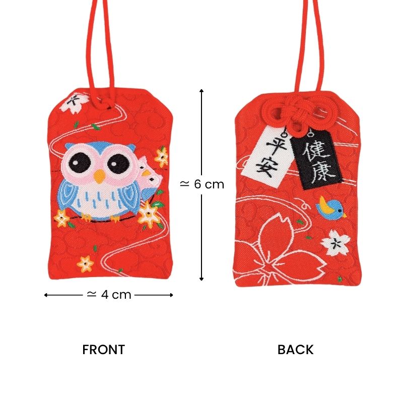 Omamori Kawaii Rot - Eule