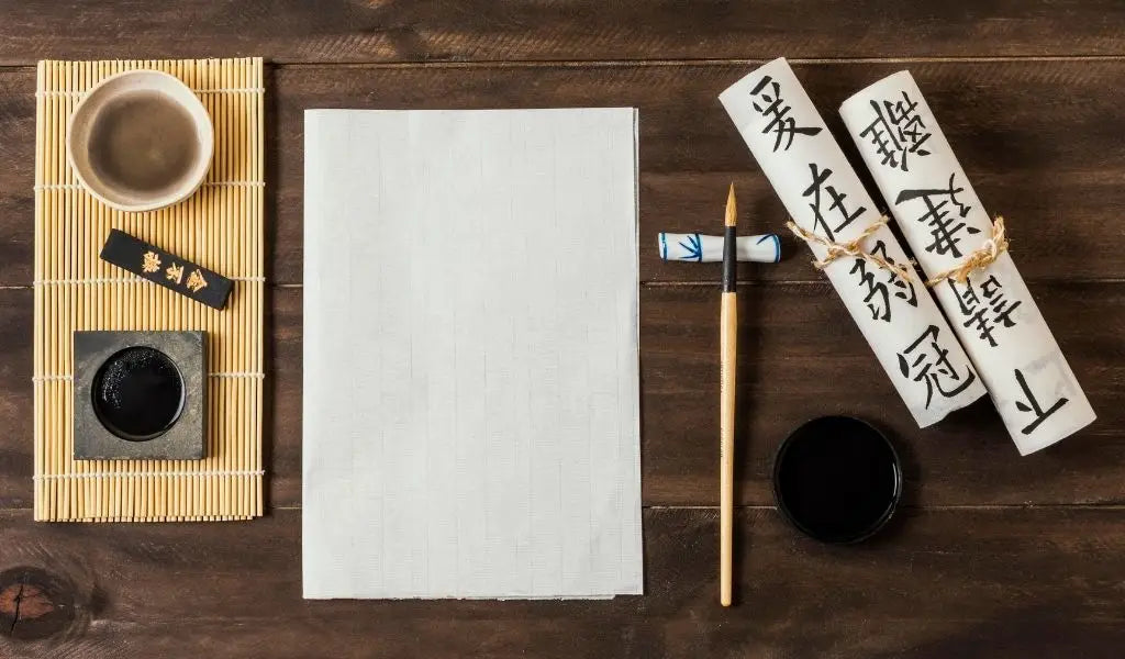 Zubehör japanische Kalligraphie