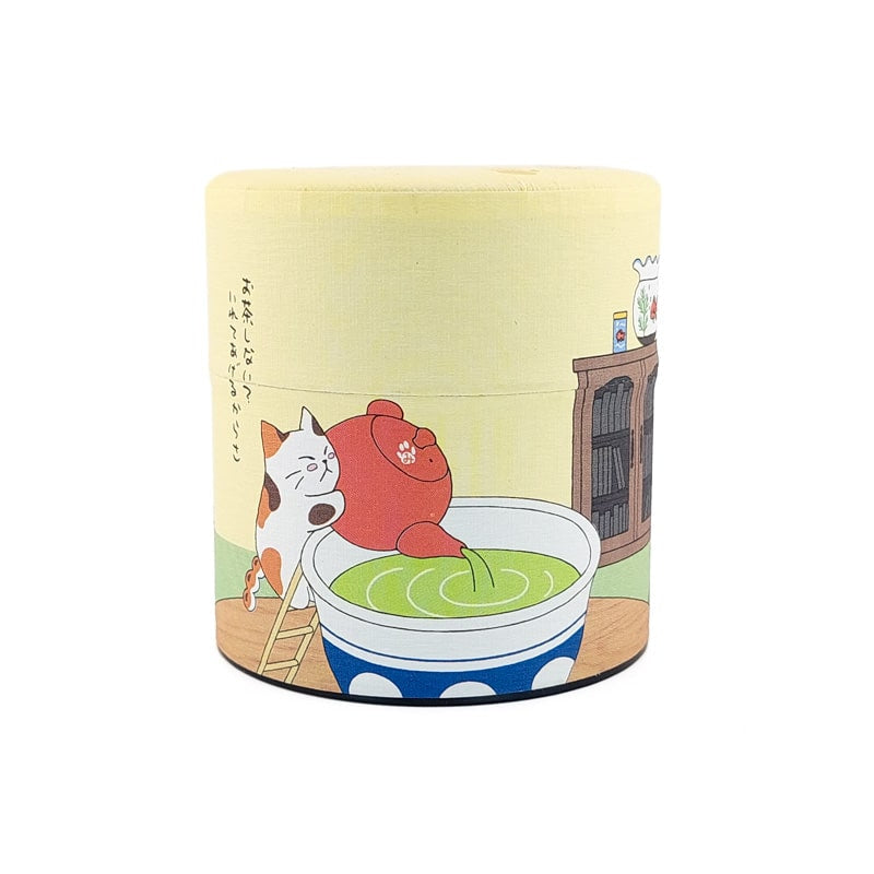 Kleine japanische Teedose Tea Cat