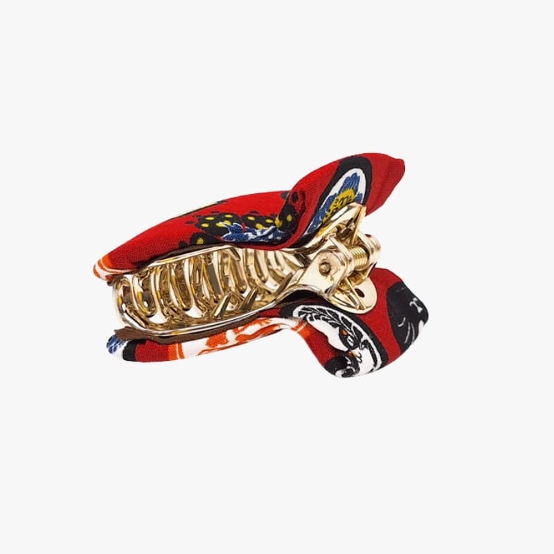 Japanische Haarklammern Stoff Katze