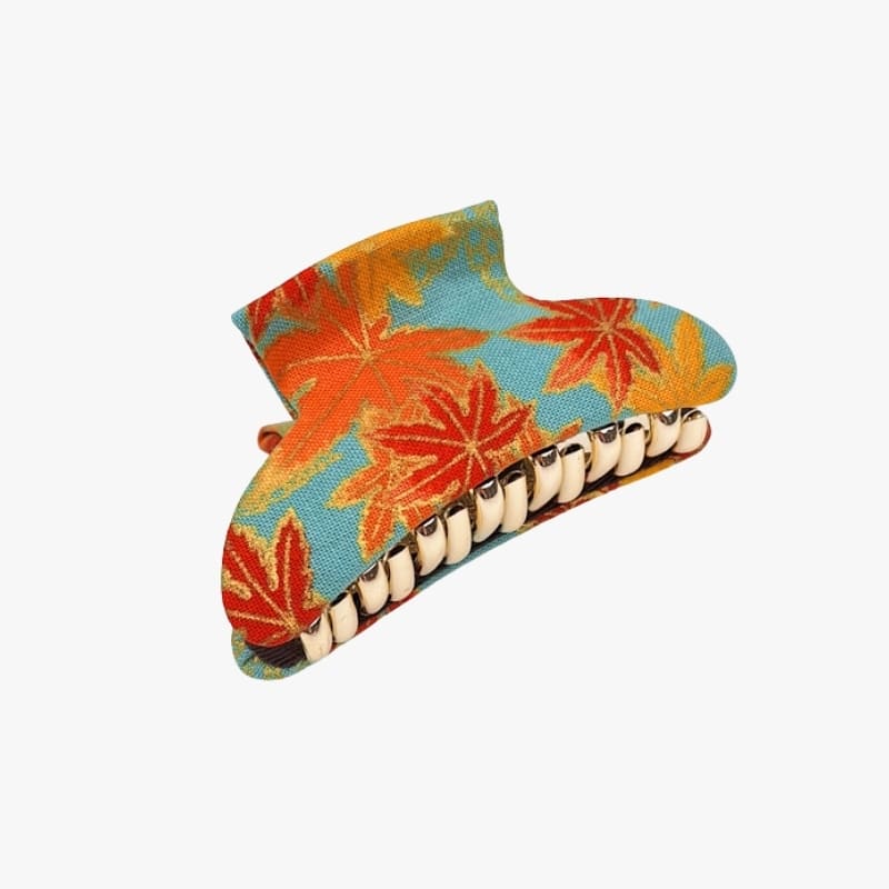 Japanische Stoff-Haarklammern Momiji