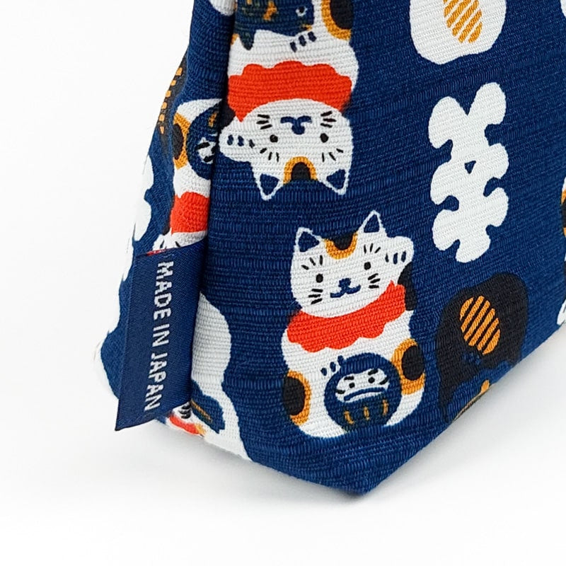 Japanische Mappe Maneki Neko Blau