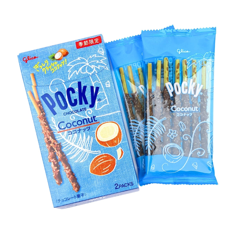 Pocky Schokolade und Kokosnuss