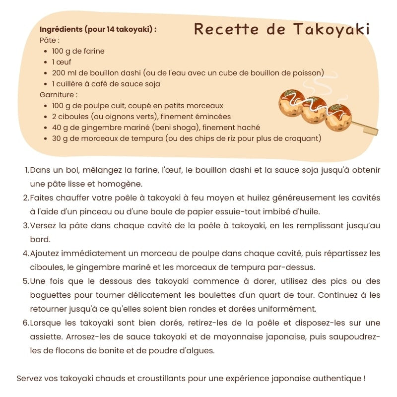 Japanische Takoyaki-Pfanne