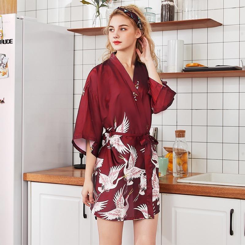 Pyjama Bordeaux - Kimono M