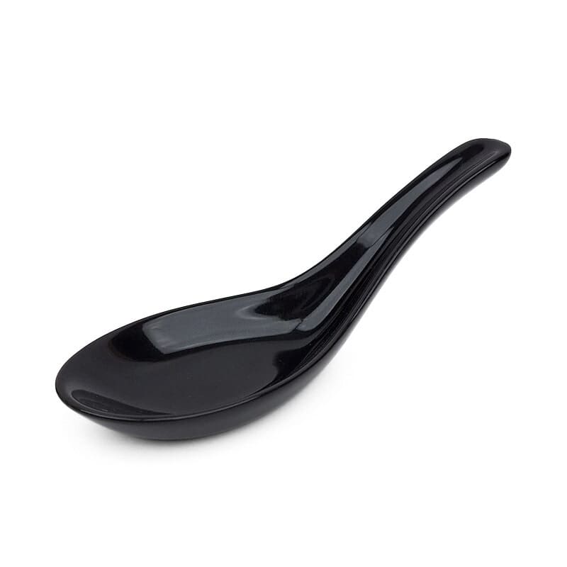 Ramenlöffel Porzellan – Schwarz