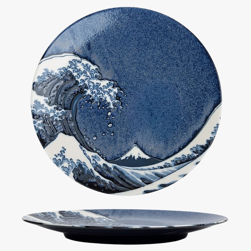 Runder Japanischer Teller - Kanagawa