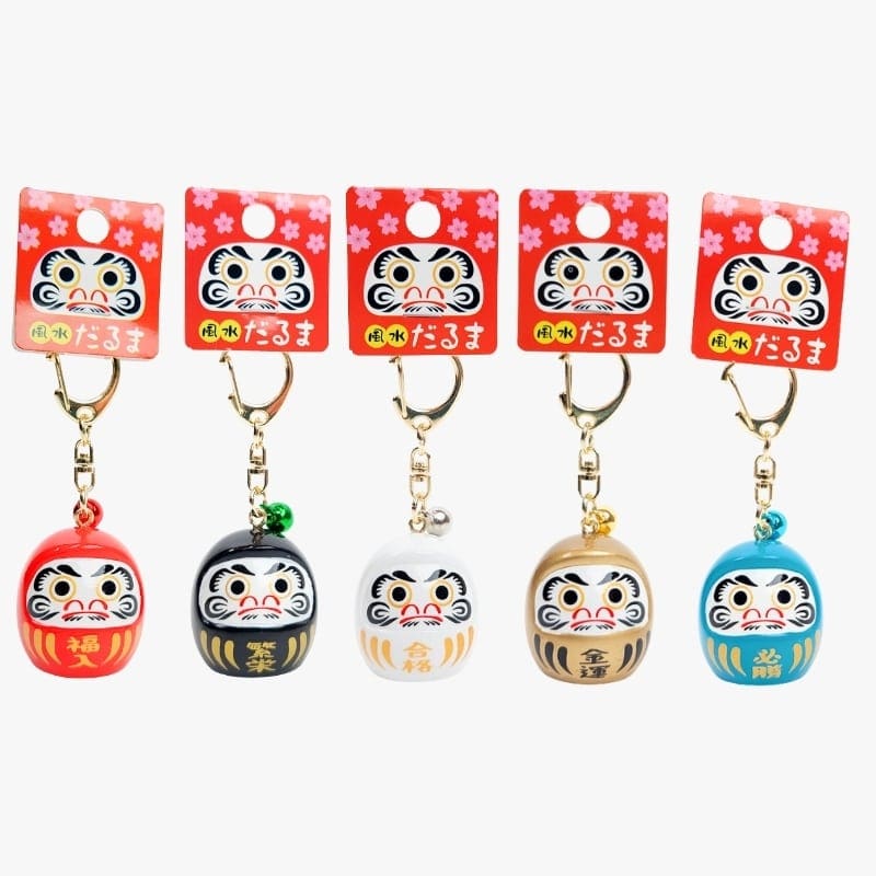 Schlüsselanhänger Daruma - Farbe nach Wahl