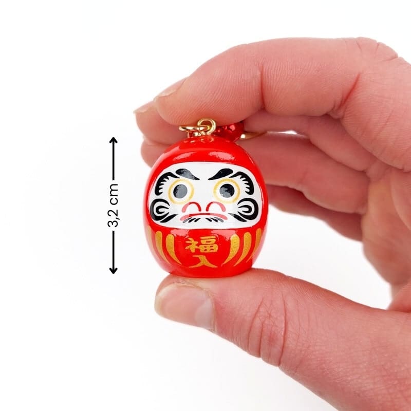 Schlüsselanhänger Daruma - Farbe nach Wahl