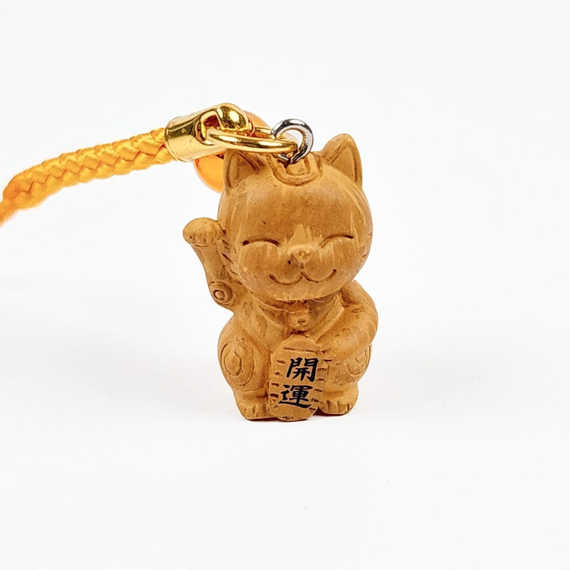 Schlüsselanhänger Katze Maneki Neko