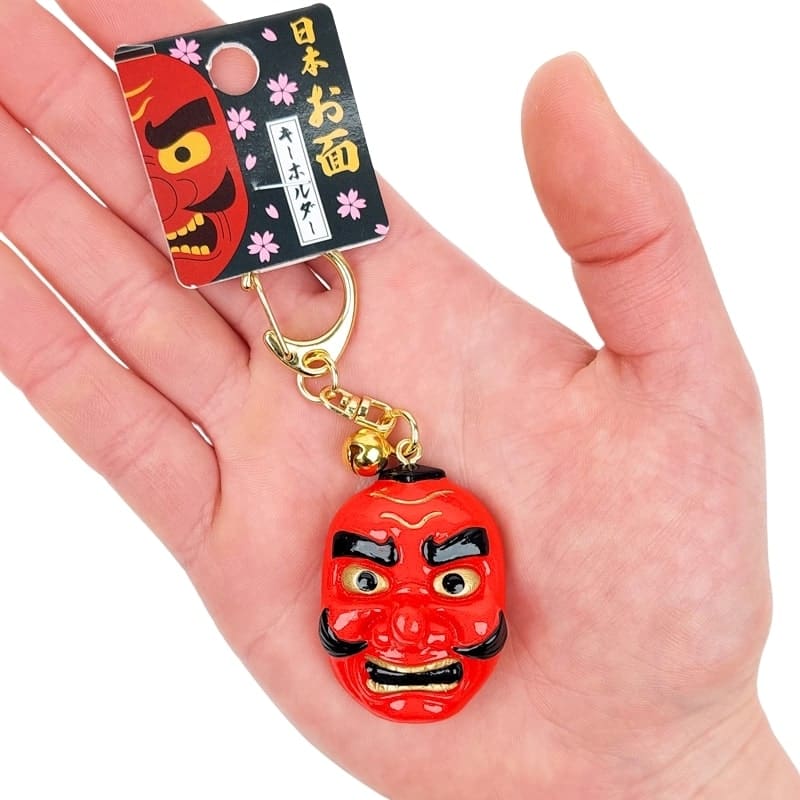 Schlüsselanhänger - Tengu-Maske