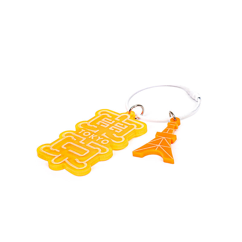 Schlüsselanhänger - Tokio Neonorange