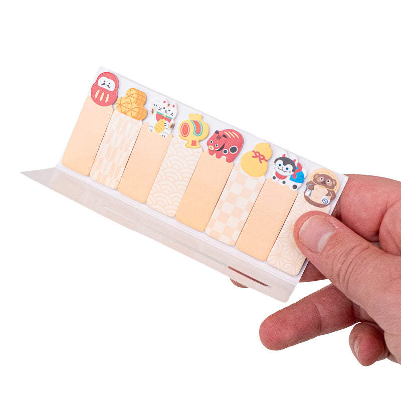 Selbstklebende Lesezeichen - Japanische Glücksbringer