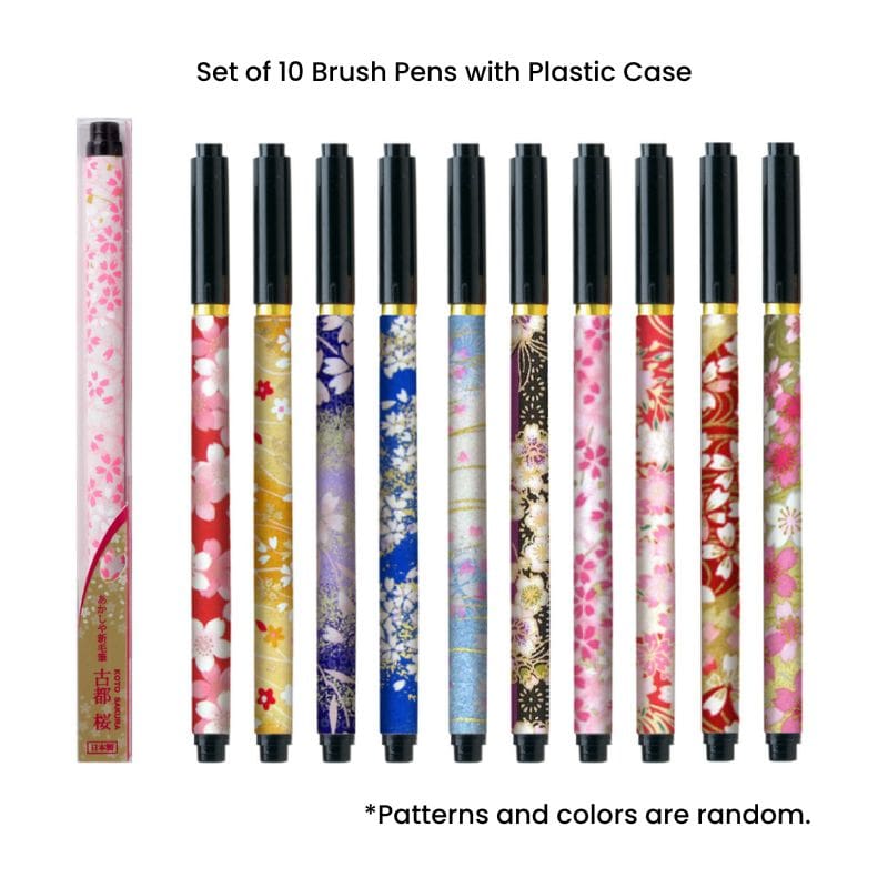 Set 10 Japanische Koto Pinselstifte Sakura