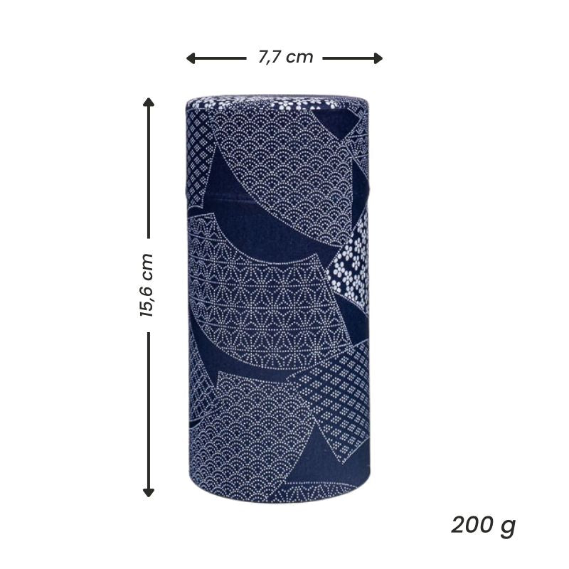 Set aus Drei Japanischen Teedosen - Indigo