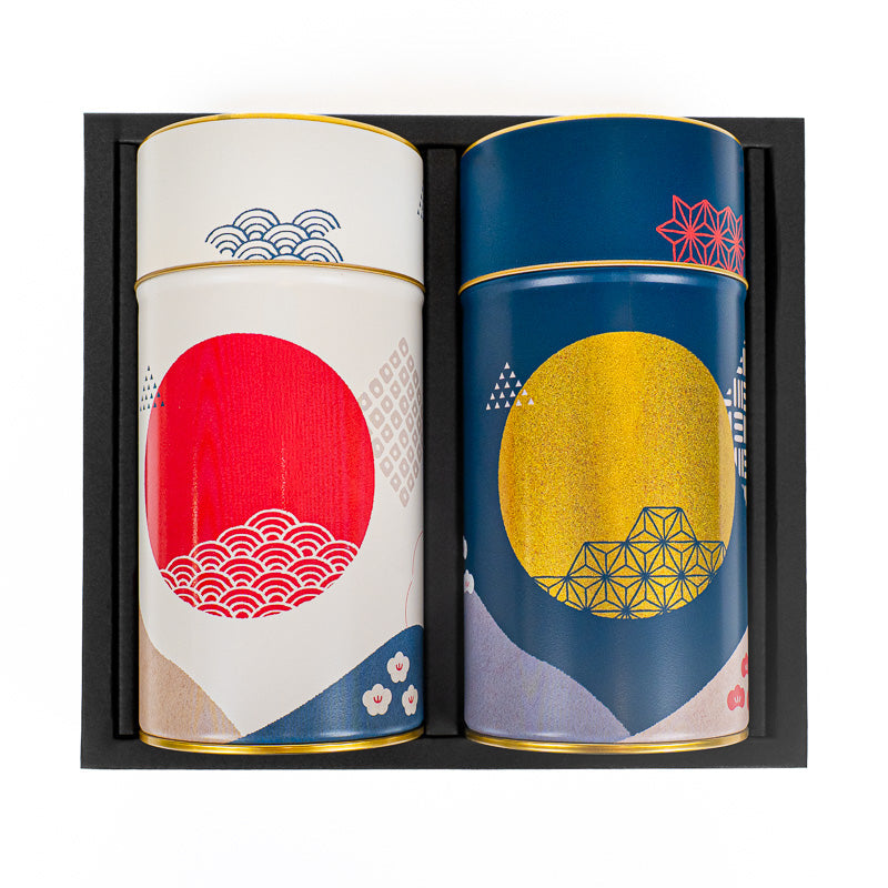 Set aus Zwei Metall-Teedosen - Sonne & Mond