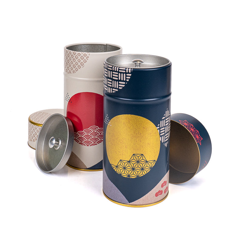Set aus Zwei Metall-Teedosen - Sonne & Mond