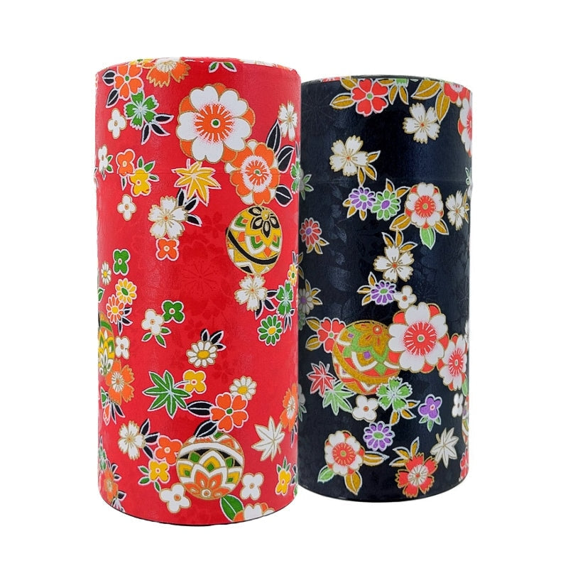 Set aus Zwei Teedosen mit Washi-Papier