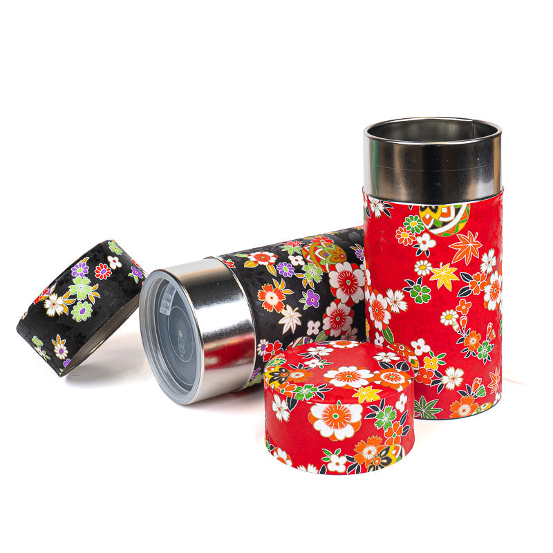 Set aus Zwei Teedosen mit Washi-Papier